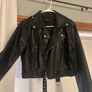 Lioness Classic Black Leather Jacket